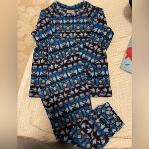 Patagonia Patterned Blue Kids Pajama Set